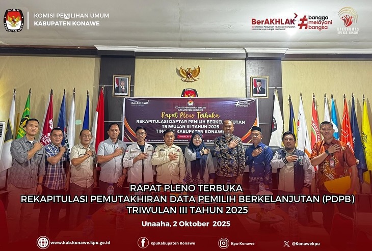 RAPAT PLENO TERBUKA PEMUTAKHIRAN DATA PEMILIH BERKELANJUTAN TRIWULAN III TAHUN 2025